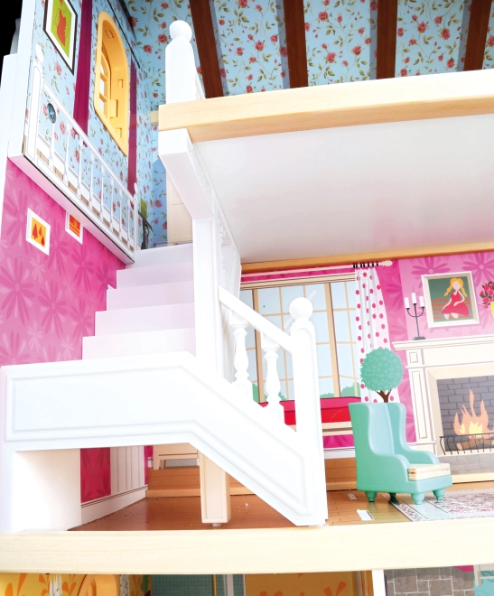 Realistische Elemente: Treppe, Balkon und Aufzug