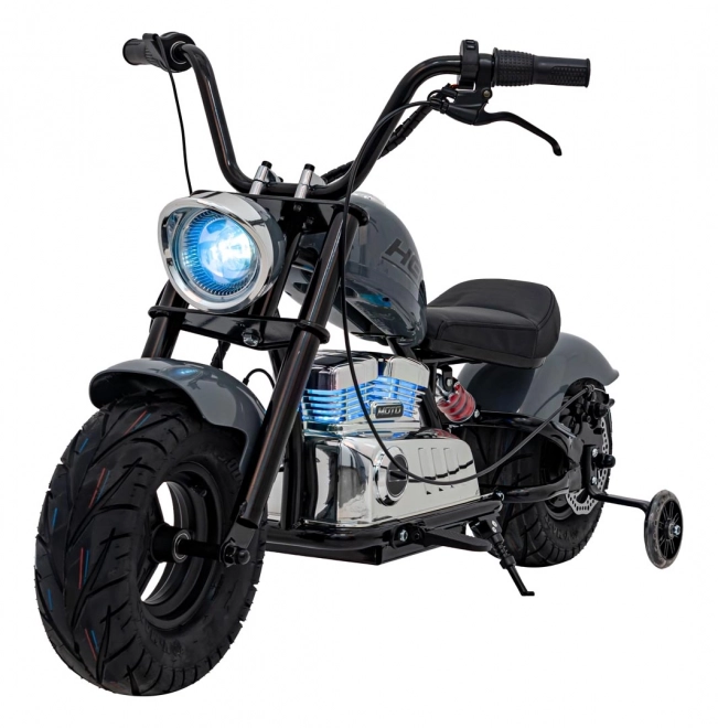 Motorrad Chopper Warrior Grau