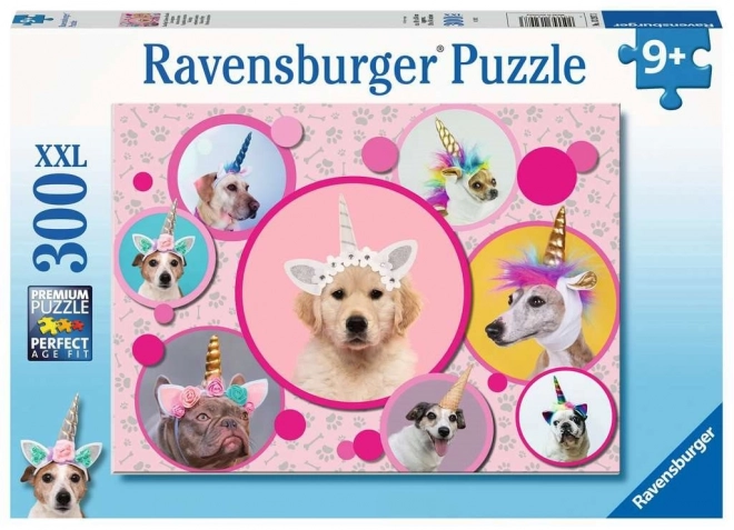 Ravensburger Puzzle Süße Hunde Einhörner XXL 300 Teile