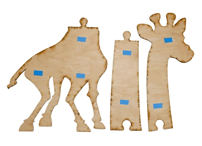 Holzgrößenmaßstab Giraffe 125 cm