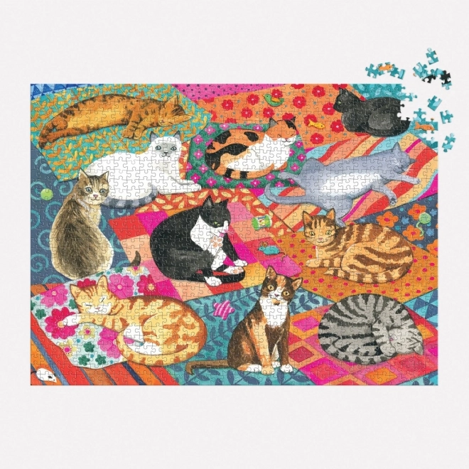 Puzzle Faulenzende Katzen 1000 Teile