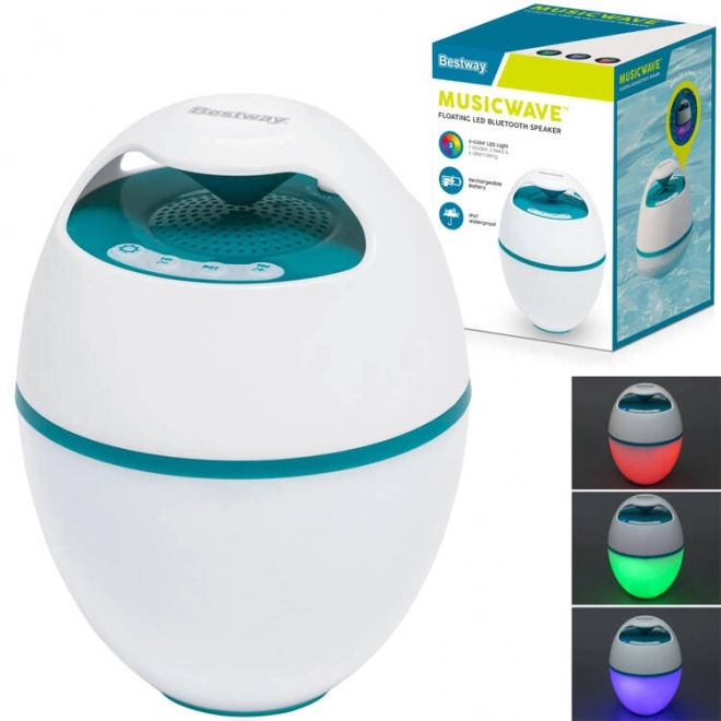 Bestway MusicWave™ Schwimmender Bluetooth Lautsprecher mit LED-Licht