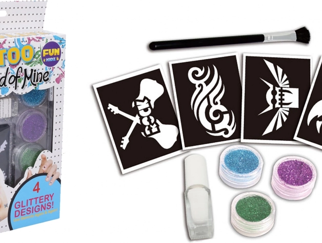 Glitzer-Tattoo-Set für Mädchen