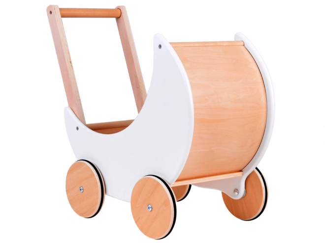 Niedlicher Retro-Holzpuppenwagen