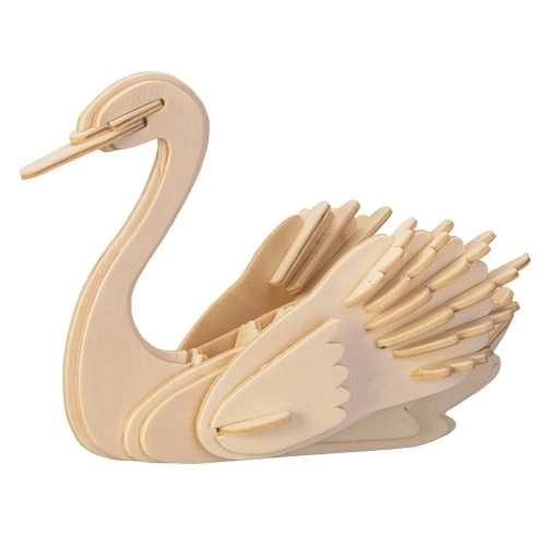 Holzspielzeug 3D Puzzle Schwan