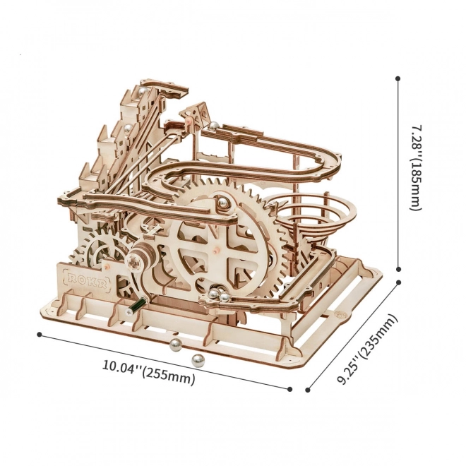 Rokr 3D Holzpuzzle Kugelbahn Parkour