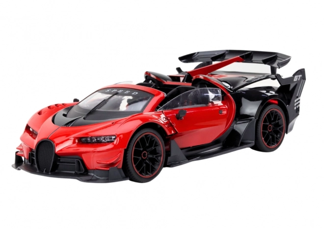 Ferngesteuertes Sportauto mit öffnenden Türen, rot