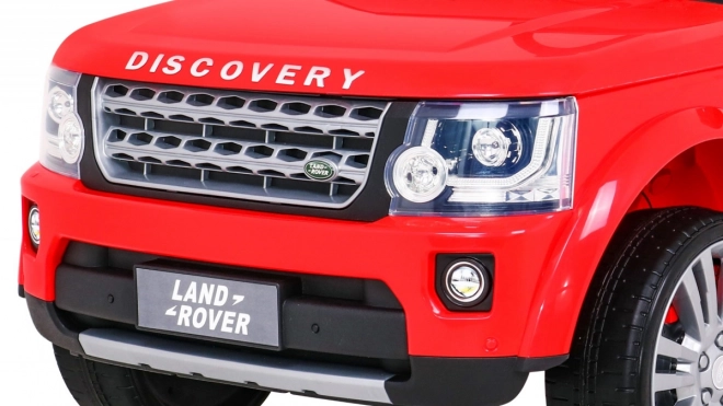 Land Rover Discovery Kinder Elektroauto Rot + Fernsteuerung + EVA Räder + langsamer Start + MP3 Radio