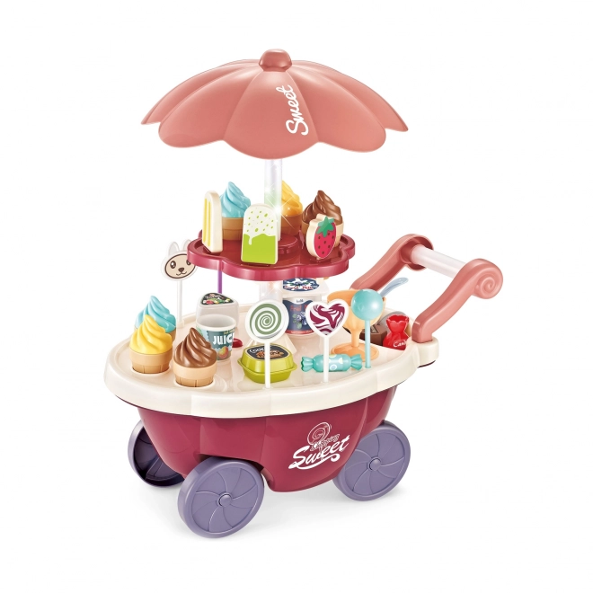 Woopie Wagen mit Eiscreme und Süßigkeiten mit Melodie und Lichtern