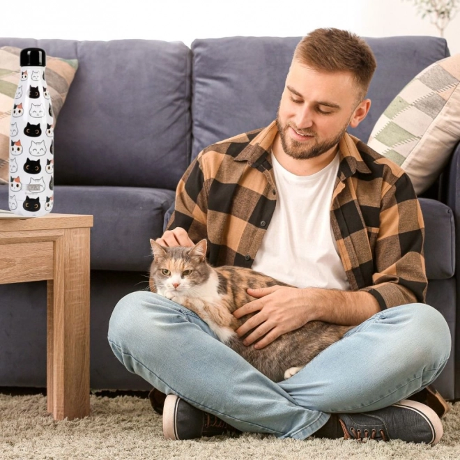 Thermoflasche für Katzenliebhaber