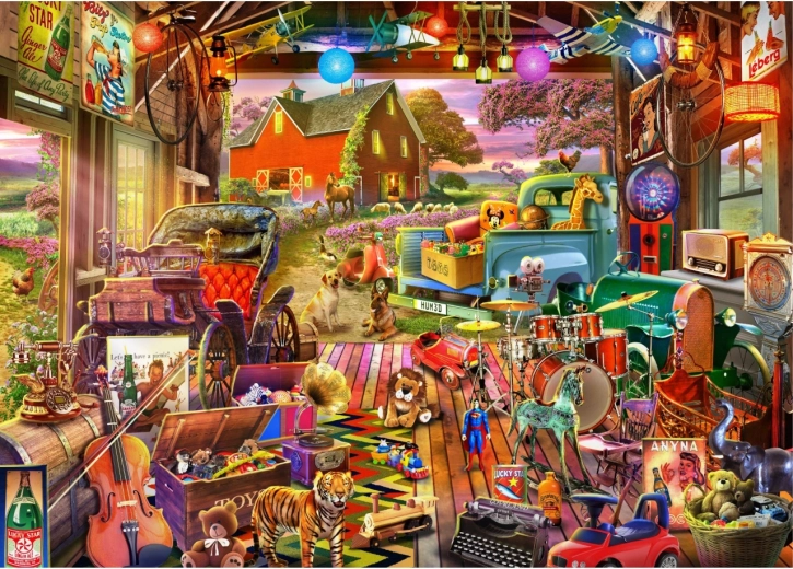 Zufälliger Schnitt und einzigartige Puzzleteilformen