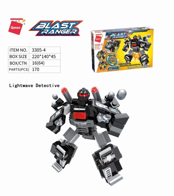 Qman Blast Ranger Transformierende Baustein-Sets