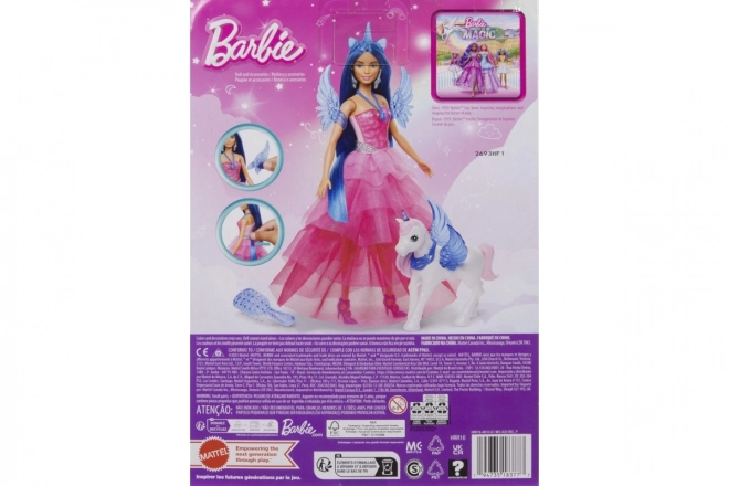 Barbie Prinzessin Sapphire mit geflügeltem Einhorn