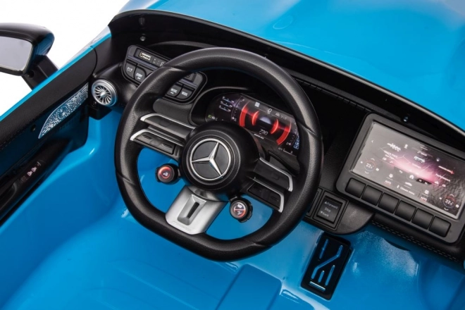 Elektrisches Kinderfahrzeug Mercedes AMG SL63 Blau Lackiert