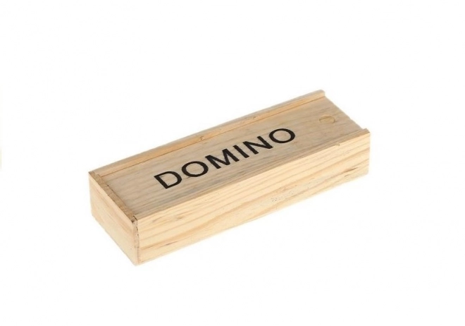 Domino im Holzbox