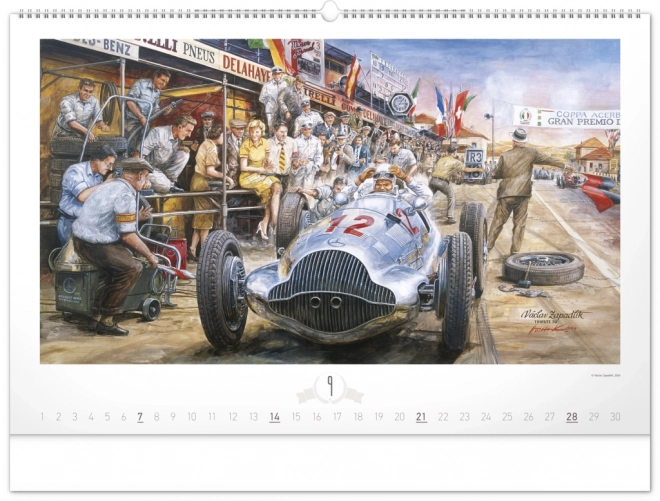 Wandkalender Oldtimer – Václav Zapadlík 2025