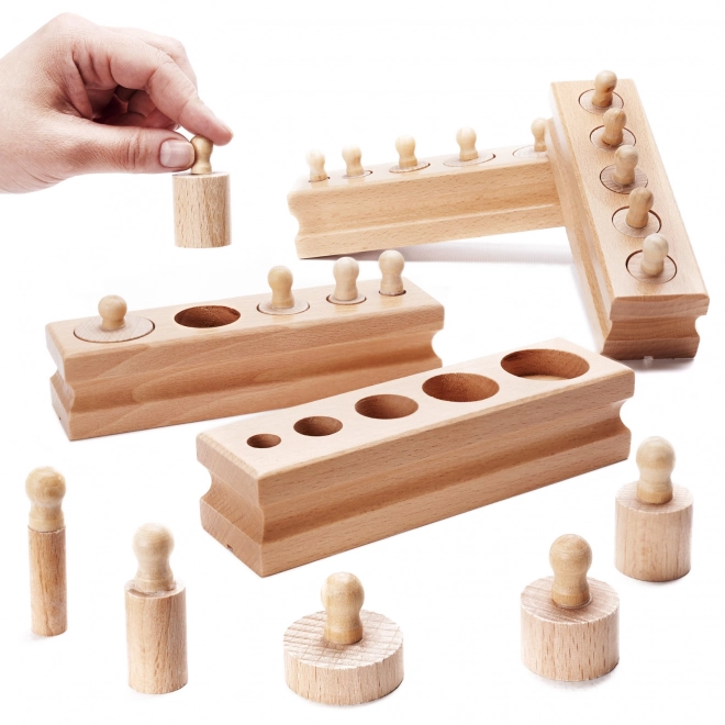 Montessori Holz Zylinder Sortierspiel