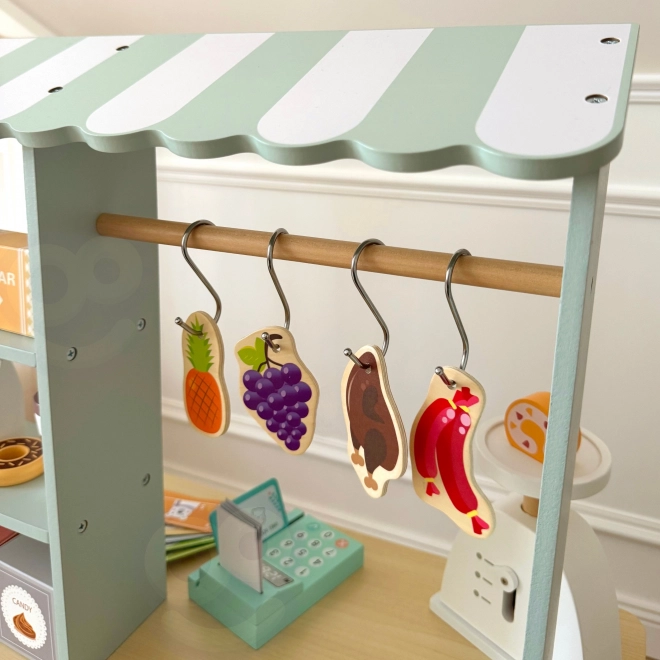 Woopie Green großer multifunktionaler Holzladen Food Truck Set