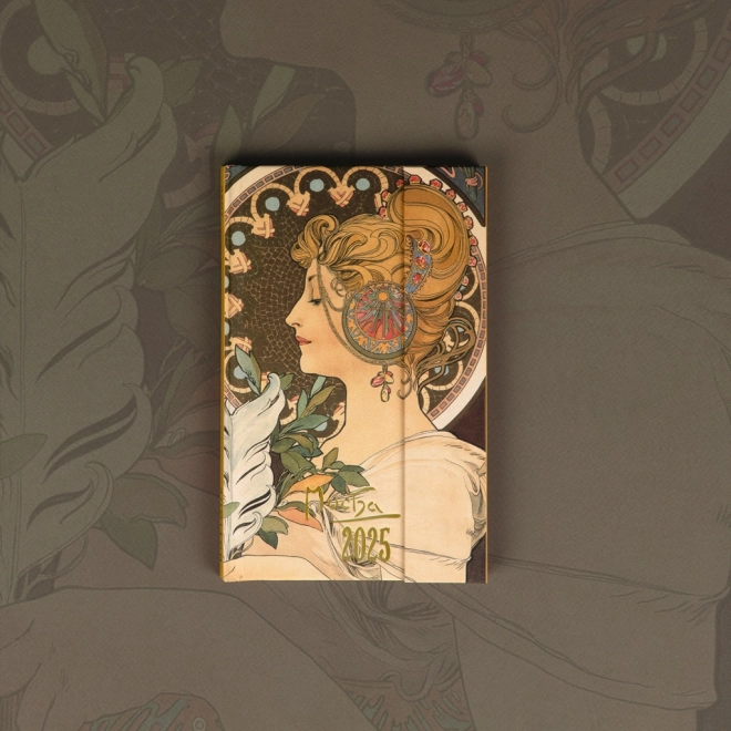 Magnetischer Wochenkalender Alfons Mucha 2025