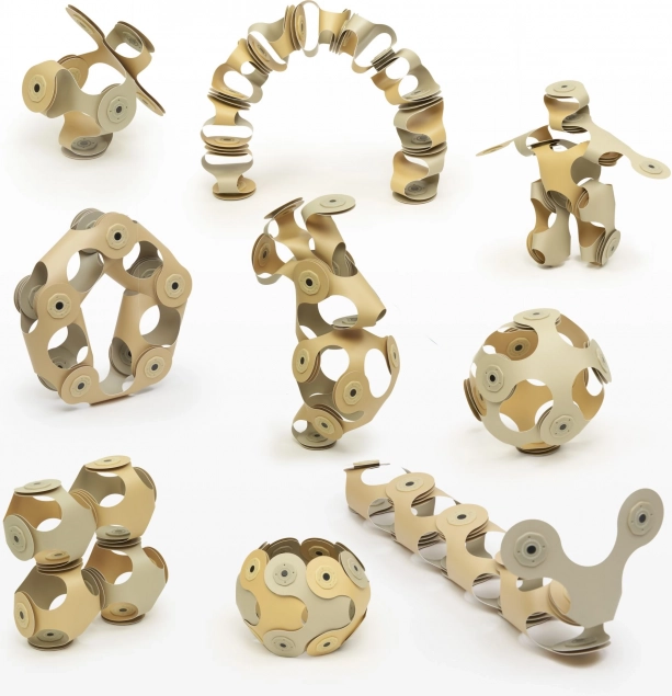 Clixo Designer Pack Magnetische Bausteine Beige