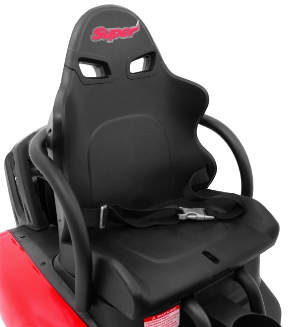 Kinder Gokart Bolid XR-1 mit Batterie Rot + verstellbarer Lenker + geformter Sitz