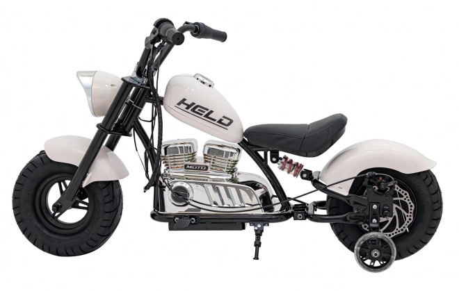 Motorrad Chopper Warrior Weiß