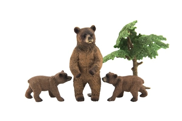 Safari Zootiere Set aus Kunststoff - 4er Pack