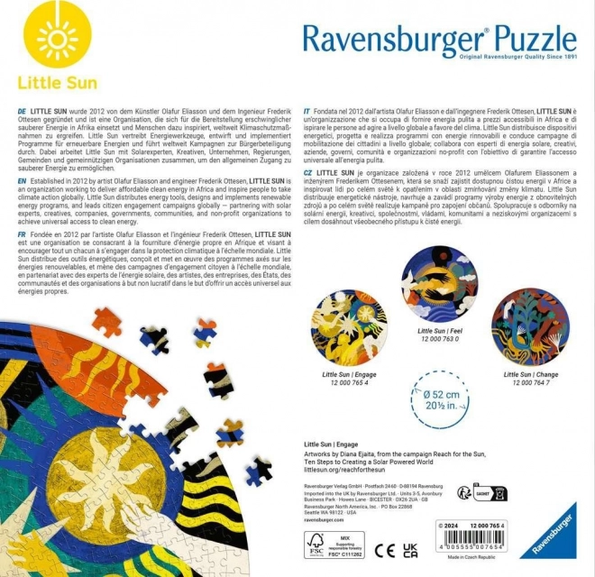 Rundes Puzzle Little Sun 500 Teile