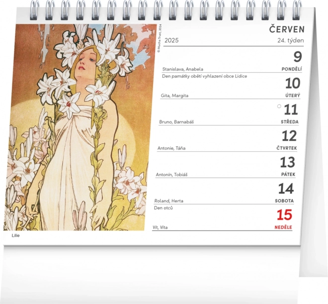 Tischkalender ALFONS MUCHA 2025