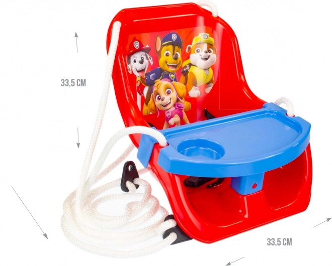 Schaukel mit Tisch Paw Patrol für die Kleinsten