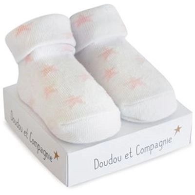 Doudou Geschenkset - Babysocken für Mädchen 0-6 Monate