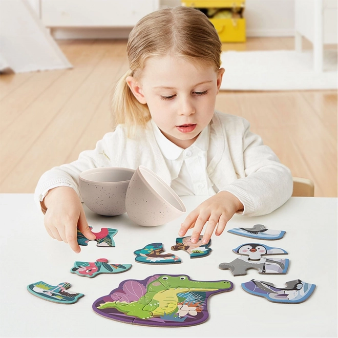 Top Bright Puzzle Tierbabys im Ei