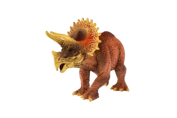 Triceratops Spielzeugfigur aus Kunststoff 20cm im Beutel