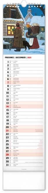 Notique Wandkalender Josef Lada 2025