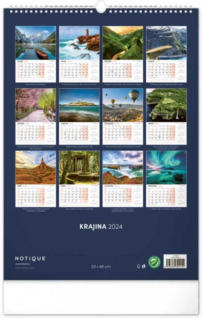 Wandkalender Landschaft 2024