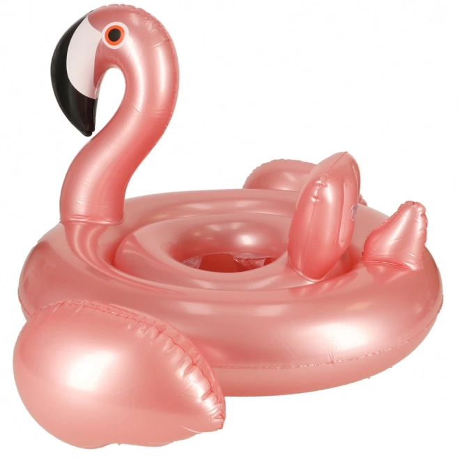 Aufblasbarer Flamingo-Schwimmring mit Sitz für Kleinkinder