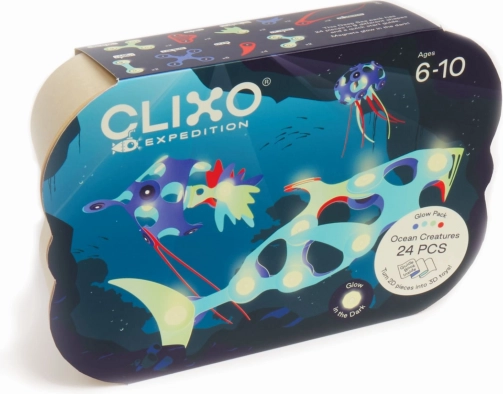 Clixo Ozean Kreaturen - Magnetisches Baukasten Set