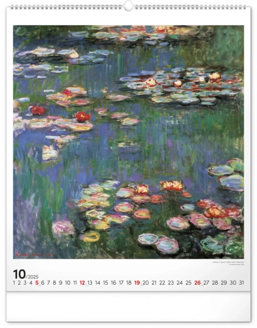 Wandkalender Claude Monet 2025