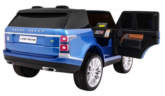 Range Rover HSE Lackiertes Auto für 2 Kinder Blau + Fernbedienung + 5-Punkt-Gurt + Audio-Panel + LED-Licht