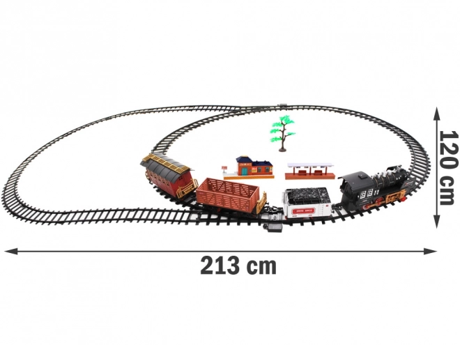 Große elektrische Lokomotive mit Fernsteuerung