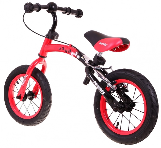 Laufrad Kinder Boomerang Sportrike Rot