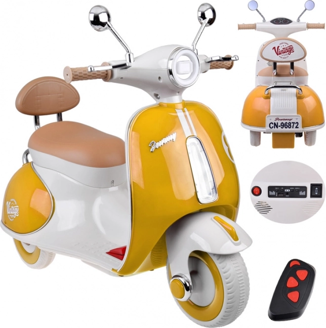 Klassischer elektrischer Kinderscooter orange – Orange