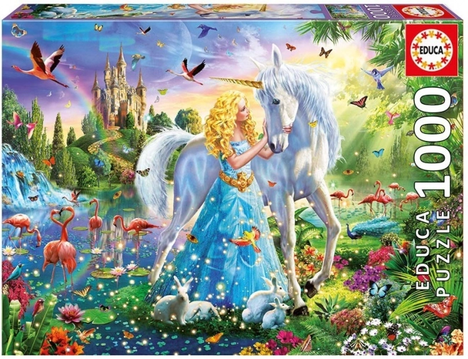 Educa Puzzle Prinzessin mit Einhorn 1000 Teile