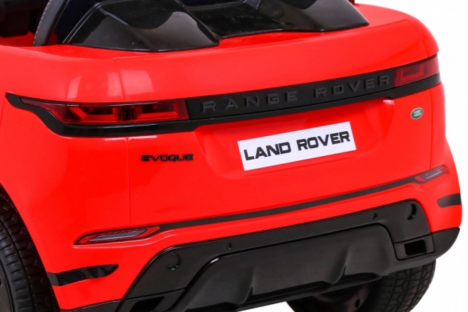 Elektrisches Auto Range Rover Evoque rot