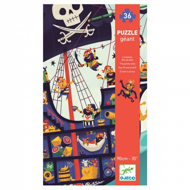 Bodenpuzzle Piratenschiff 36 Teile