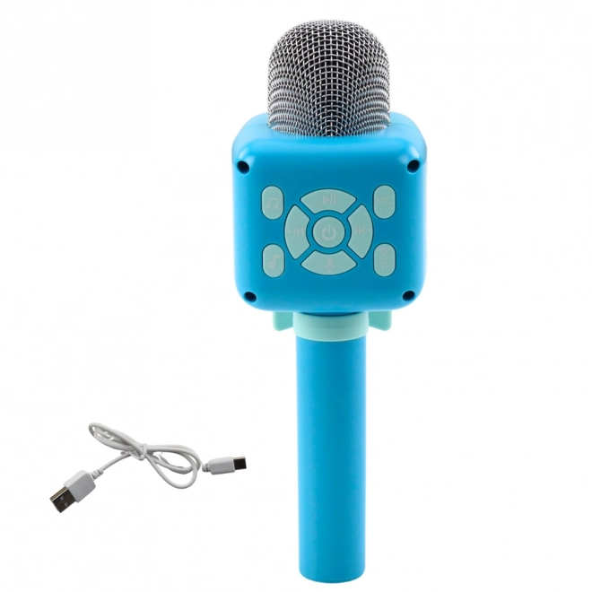 Kabelloses Karaoke-Mikrofon Bluetooth Blau für Kinder