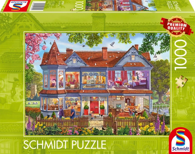 Schmidt Puzzle Haus im Frühling 1000 Teile