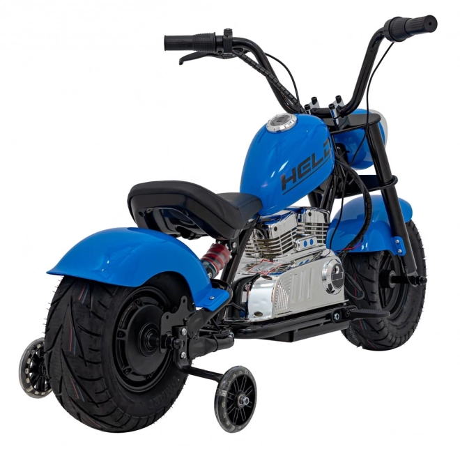 Motorrad Chopper Warrior Blau