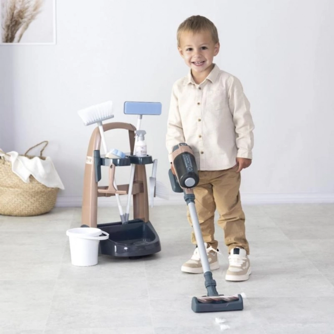 Wagen für kleine Putzkraft mit Staubsauger Rowenta