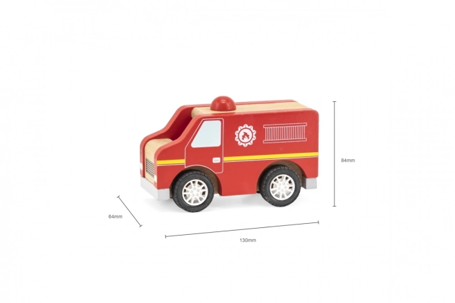 Holz-Feuerwehrwagen